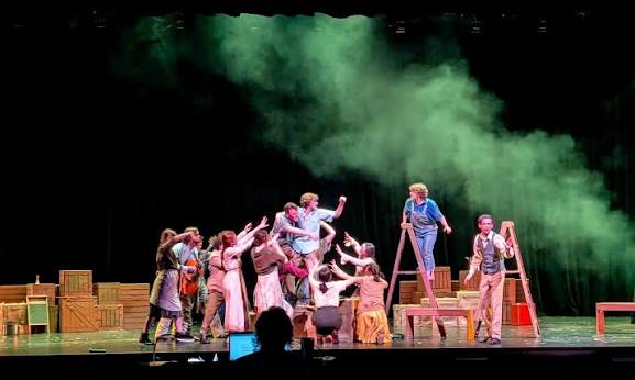 Ensemble on stage