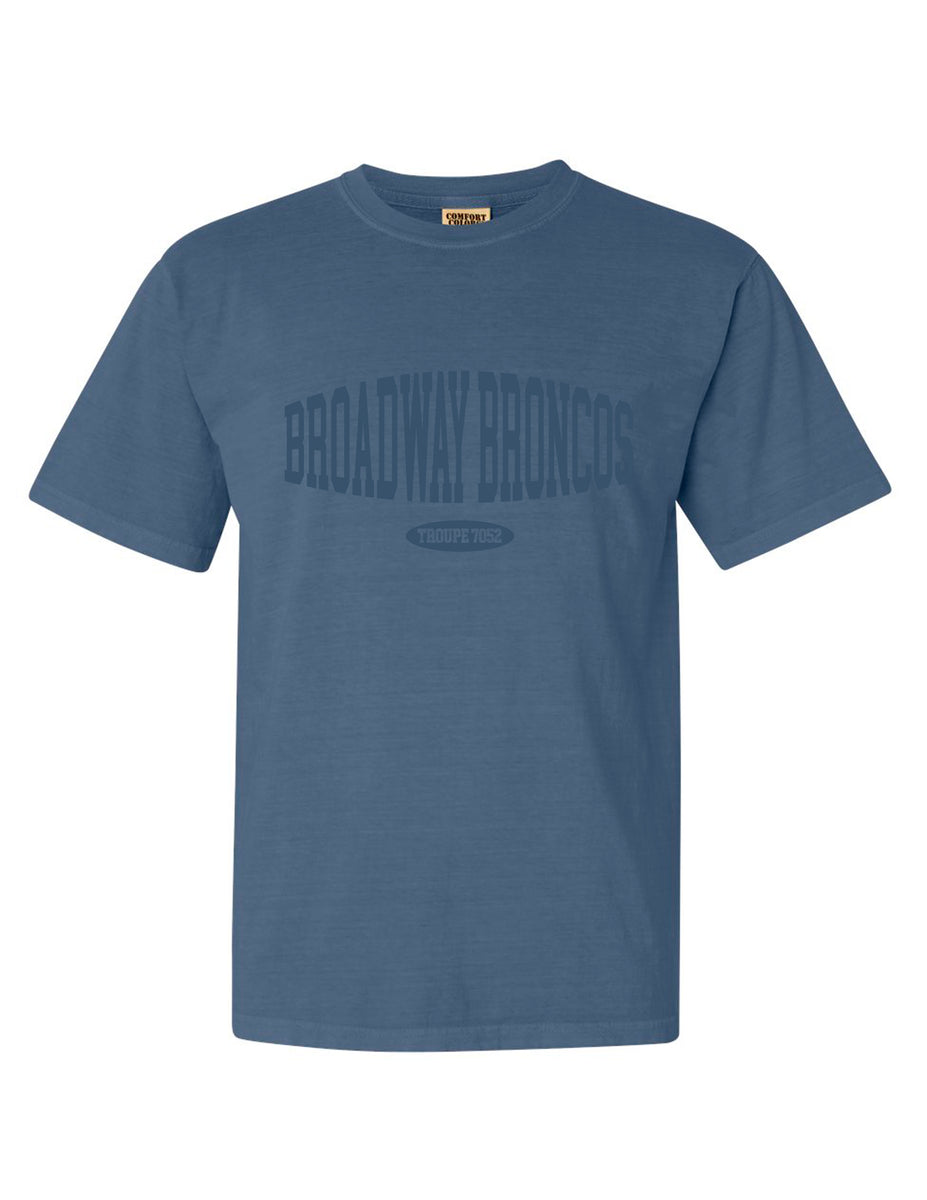 Broadway Broncos Tee, Blue Jean